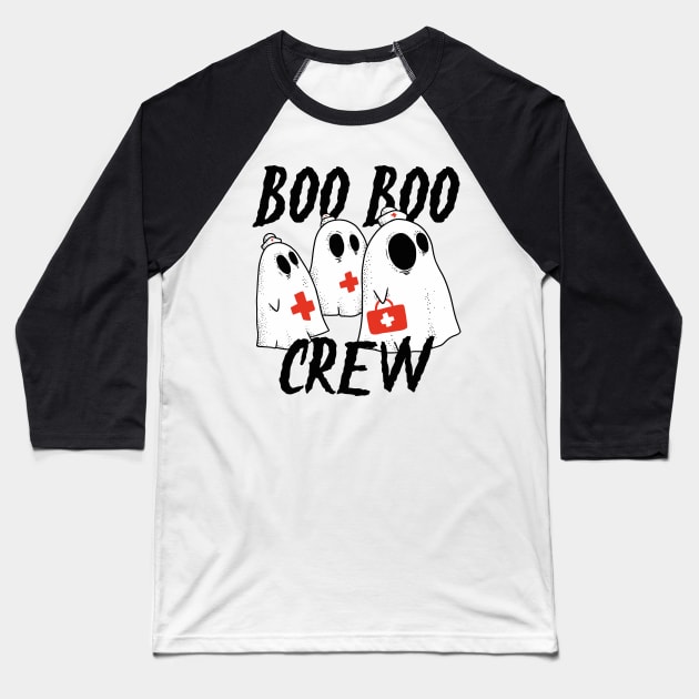 Boo Boo Crew Halloween Baseball T-Shirt by uncommontee